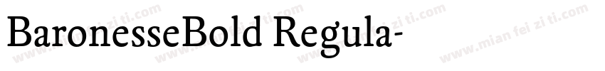BaronesseBold Regula字体转换